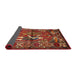 Sideview of Traditional Red Animal Rug, tr625