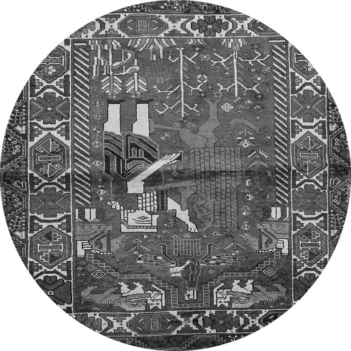 Machine Washable Animal Gray Traditional Rug, wshtr625gry