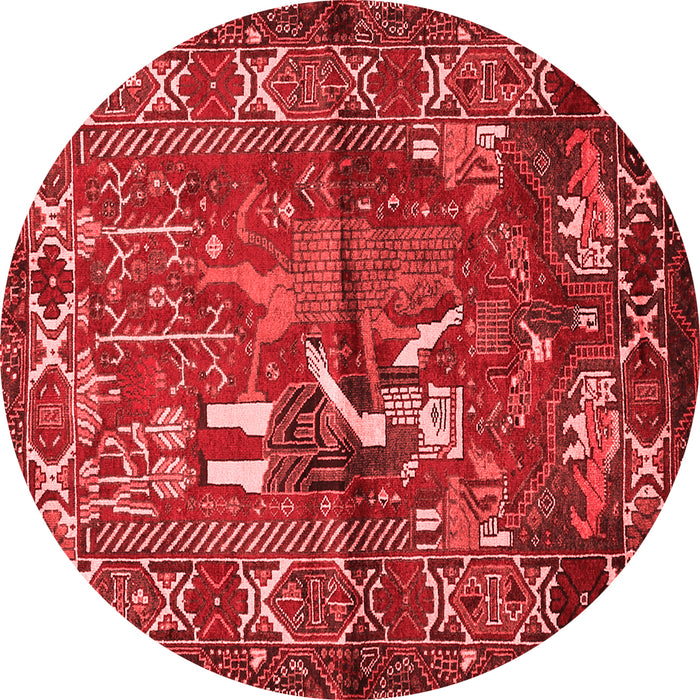 Animal Red Traditional Rug, tr625red