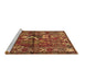 Sideview of Machine Washable Animal Brown Traditional Rug, wshtr625brn