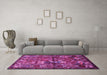 Machine Washable Animal Purple Traditional Area Rugs in a Living Room, wshtr625pur
