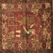 Square Animal Brown Traditional Rug, tr625brn