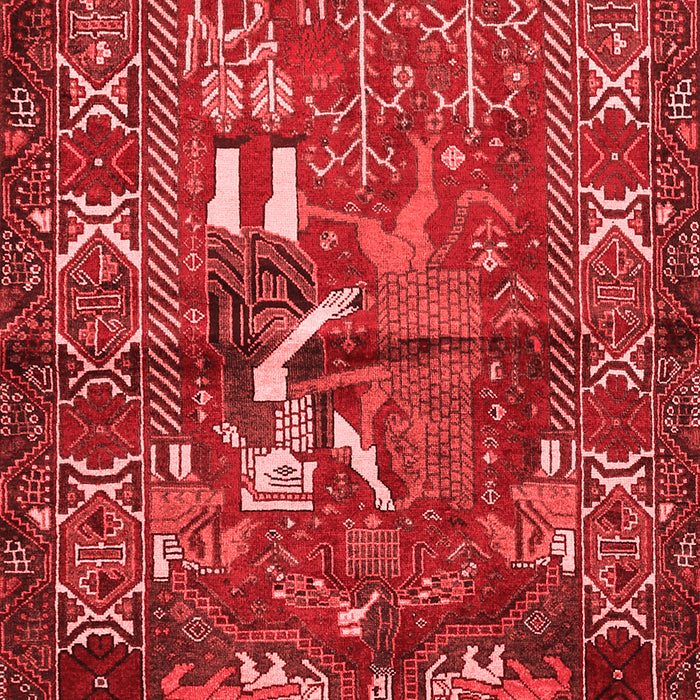 Animal Red Traditional Area Rugs