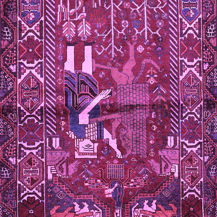 Animal Purple Traditional Rug, tr625pur
