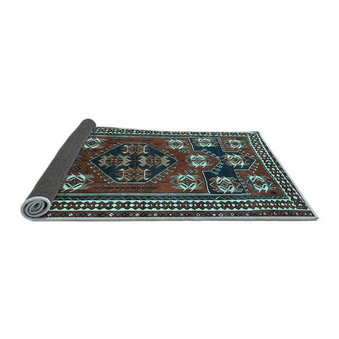 Sideview of Persian Light Blue Traditional Rug, tr626lblu