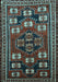 Machine Washable Persian Light Blue Traditional Rug, wshtr626lblu