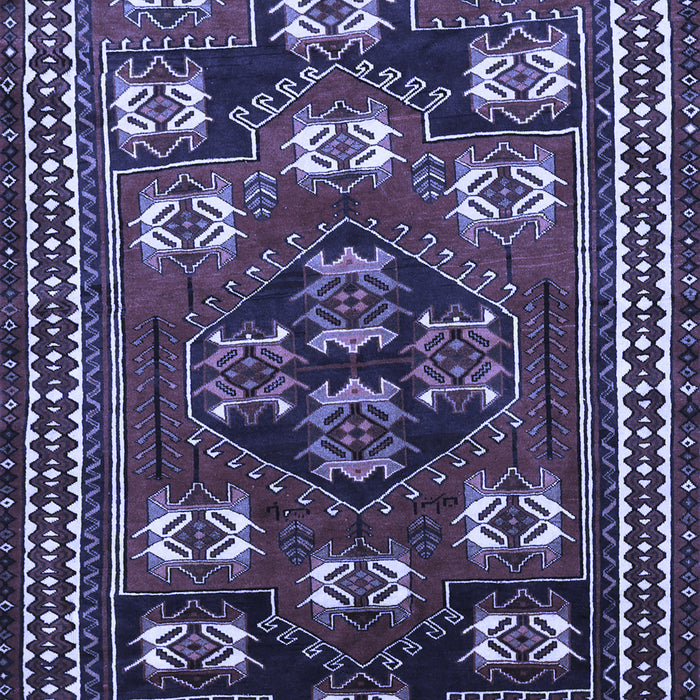 Machine Washable Persian Blue Traditional Rug, wshtr626blu