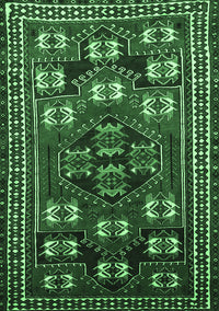 Persian Emerald Green Traditional Rug, tr626emgrn