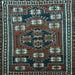 Square Machine Washable Persian Light Blue Traditional Rug, wshtr626lblu