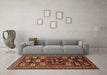 Machine Washable Persian Brown Traditional Rug in a Living Room,, wshtr626brn