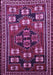 Machine Washable Persian Purple Traditional Area Rugs, wshtr626pur