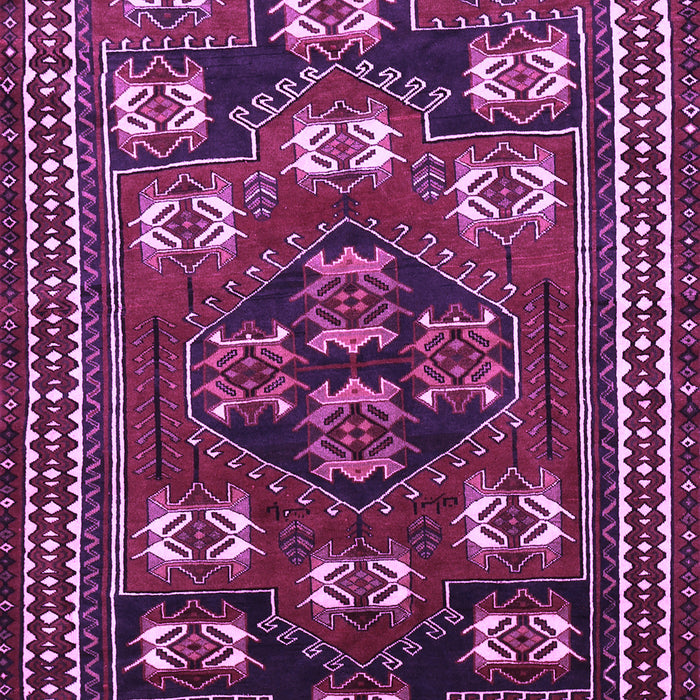 Machine Washable Persian Purple Traditional Area Rugs, wshtr626pur