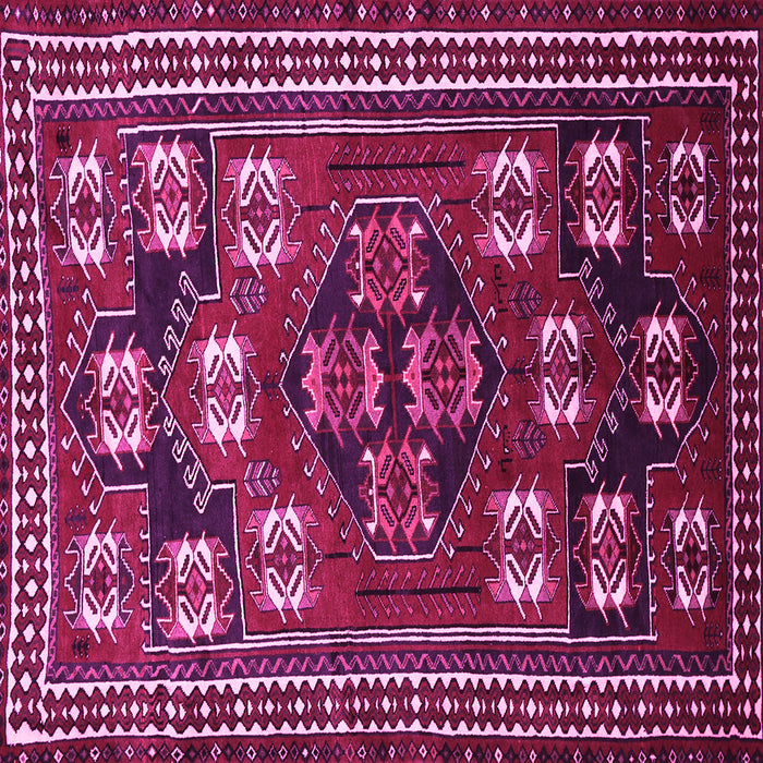 Square Persian Pink Traditional Rug, tr626pnk