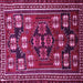 Square Persian Pink Traditional Rug, tr626pnk