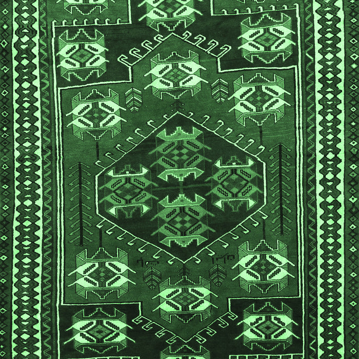 Machine Washable Persian Emerald Green Traditional Area Rugs, wshtr626emgrn