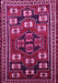 Machine Washable Persian Pink Traditional Rug, wshtr626pnk