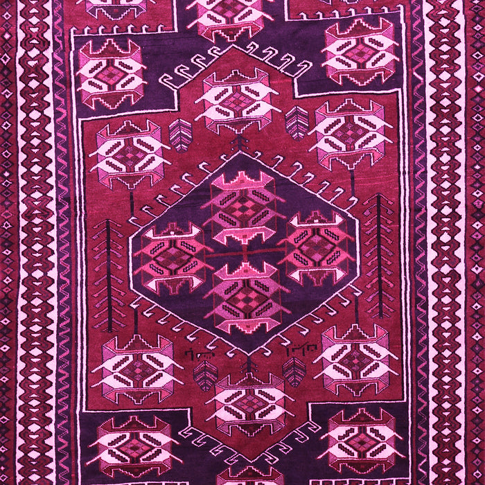 Machine Washable Persian Pink Traditional Rug, wshtr626pnk