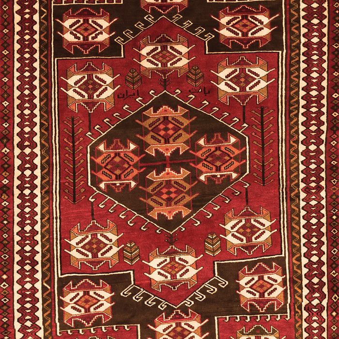 Serging Thickness of Machine Washable Persian Orange Traditional Area Rugs, wshtr626org