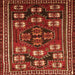 Serging Thickness of Persian Orange Traditional Rug, tr626org