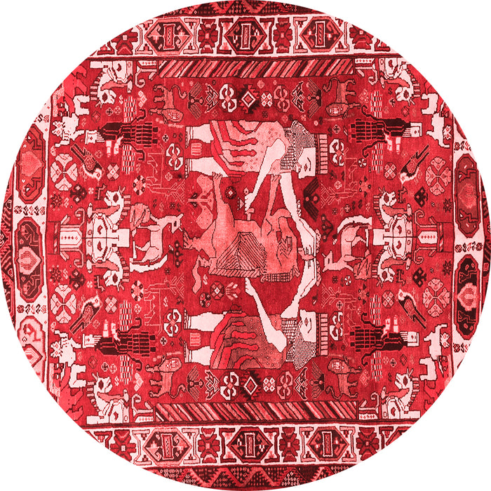 Animal Red Traditional Rug, tr627red