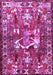 Machine Washable Animal Purple Traditional Area Rugs, wshtr627pur