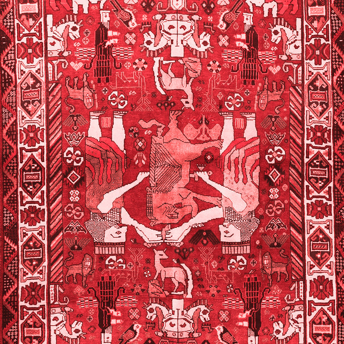 Animal Red Traditional Area Rugs