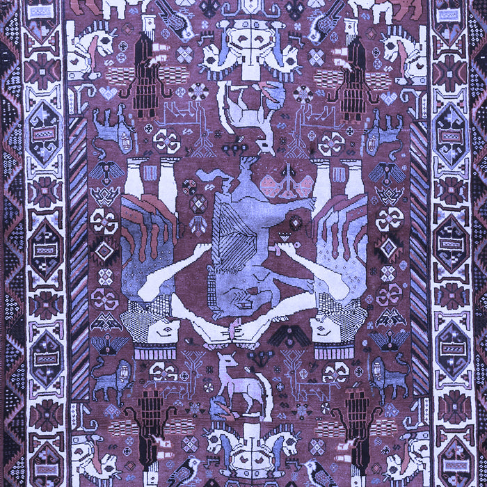Animal Blue Traditional Rug, tr627blu