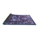 Sideview of Animal Blue Traditional Rug, tr627blu