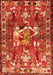 Animal Orange Traditional Rug, tr627org