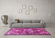 Machine Washable Animal Purple Traditional Area Rugs in a Living Room, wshtr627pur