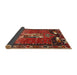 Sideview of Traditional Red Animal Rug, tr628