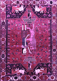 Animal Purple Traditional Rug, tr628pur