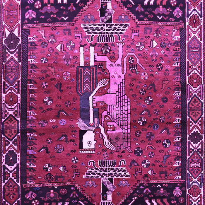Animal Purple Traditional Rug, tr628pur