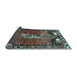 Sideview of Animal Light Blue Traditional Rug, tr628lblu