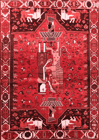 Animal Red Traditional Rug, tr628red