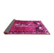 Sideview of Animal Pink Traditional Rug, tr628pnk