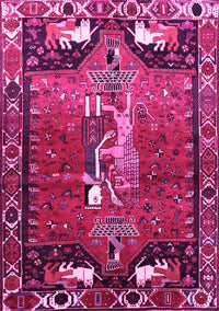 Animal Pink Traditional Rug, tr628pnk