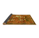 Sideview of Animal Yellow Traditional Rug, tr629yw