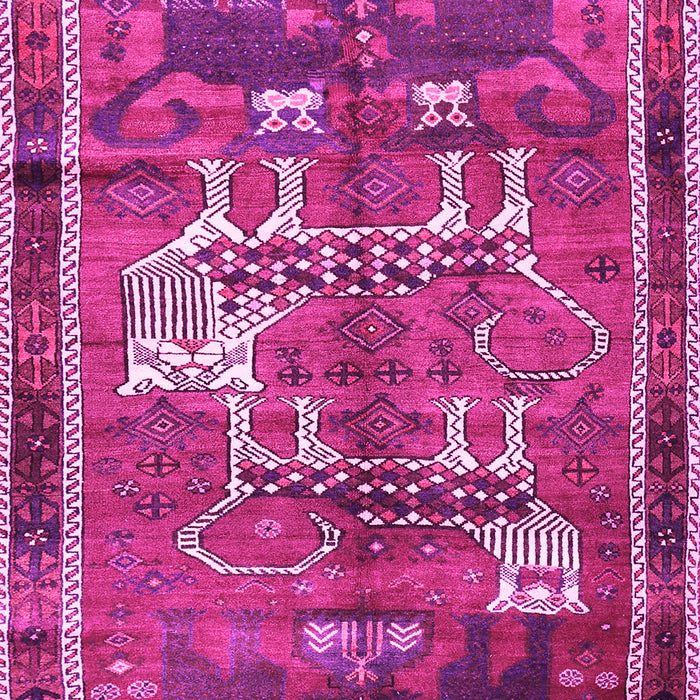 Machine Washable Animal Pink Traditional Rug, wshtr629pnk