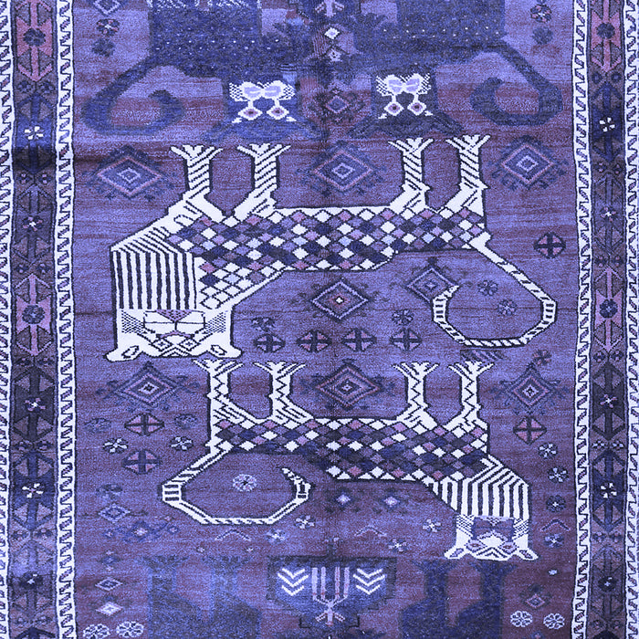 Animal Blue Traditional Rug, tr629blu