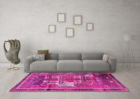 Machine Washable Animal Pink Traditional Rug, wshtr629pnk