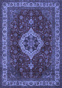 Medallion Blue Traditional Rug, tr62blu