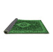 Sideview of Medallion Emerald Green Traditional Rug, tr62emgrn