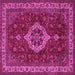 Square Medallion Pink Traditional Rug, tr62pnk