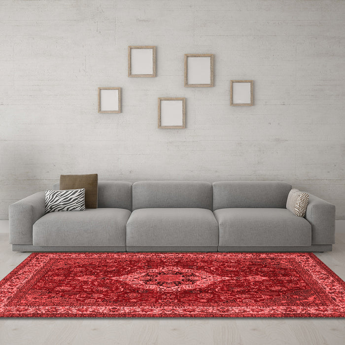 Traditional Red Washable Rugs