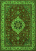 Medallion Green Traditional Rug, tr62grn