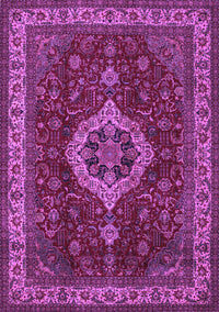 Medallion Purple Traditional Rug, tr62pur