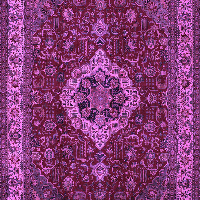 Medallion Purple Traditional Rug, tr62pur