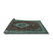 Sideview of Medallion Light Blue Traditional Rug, tr62lblu