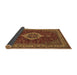 Sideview of Medallion Brown Traditional Rug, tr62brn